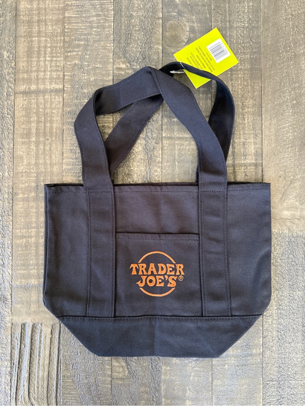 Trader Joe’s Viral BLACK Mini Tote Bag 13” Reusable NWT Limited Edition